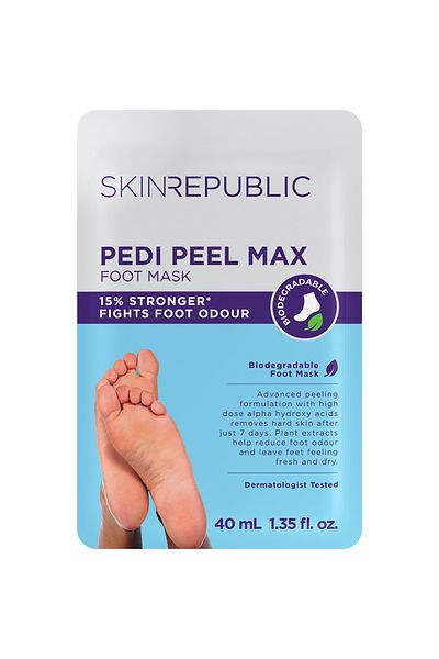 Skin Republic Pedi Foot Peel Max Removes Severely Dry Skin & Cracked Heels, 40 ml - Pack Of 3
