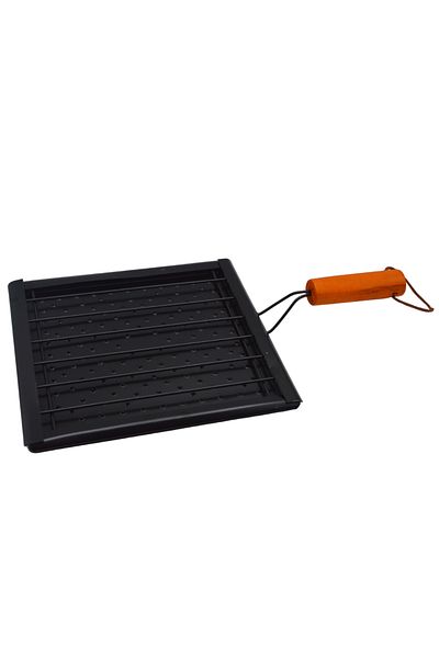 Generic Metal heat spreader plate with insulated wooden handle