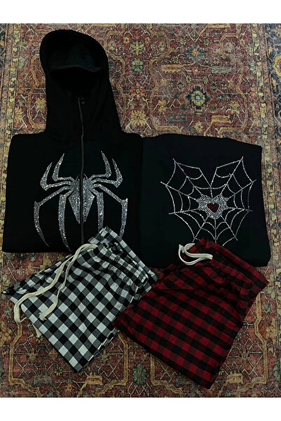 Bravebell Kırmızı Kareli Eşofman Altı