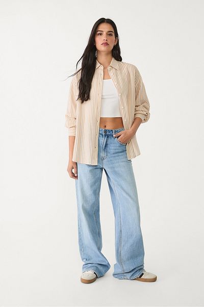 Stradivarius Linen blend shirt