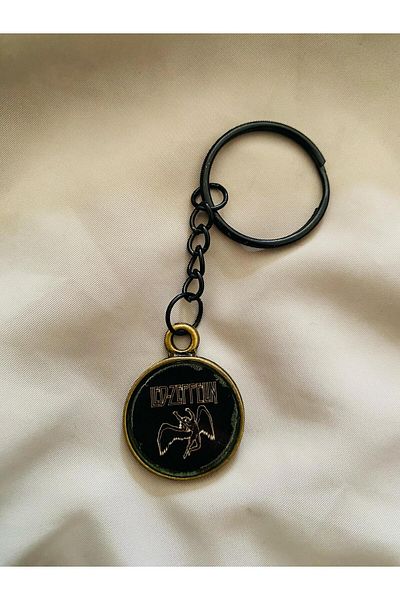 icase Led Zeppelin Music Band Handmade Vintage Keychain