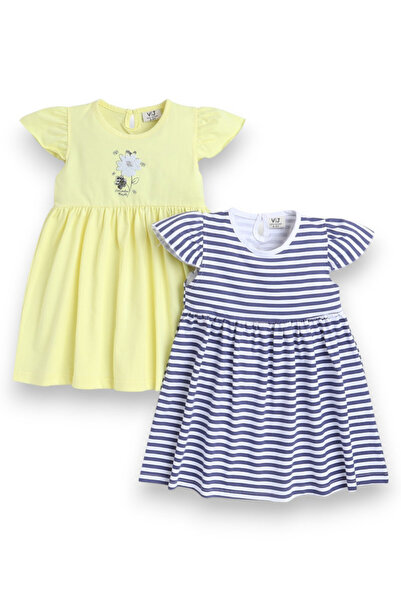 Victor and Jane - All-Over Printed Ruffle Dress (Pack of 2)