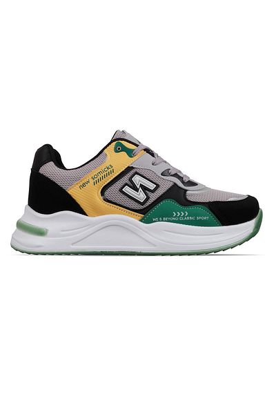 Lal Shoes & Bags Pantofi sport cu talpă înaltă Amelia pentru femei-gri