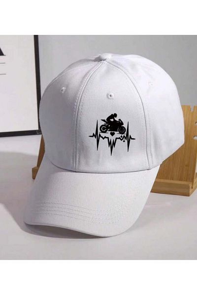 POPULUS Καπέλο Unisex με στάμπα μοτοσυκλέτας