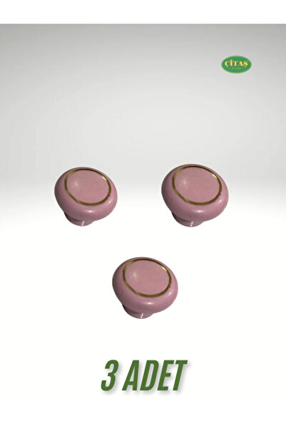 ÇİTAŞ 3 ADET ALTIN YALDIZLI MOBİLYA-DOLAP ÇEKMECE KAPAK KULBU