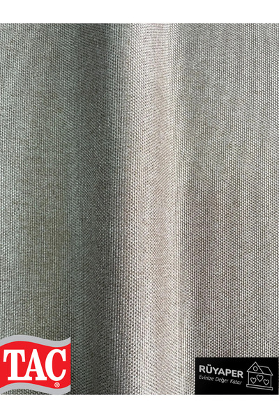 Taç Dreamper Mink Color Linen Blackout Blackout Curtain Straight Sewing No Pleats Washable Ironing