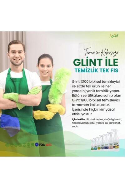 GLİNT 12 X 1 Lt. %100 Bitkisel Fırın Ocak Tezgah Temizleme Spreyi Kokusuz Anti Alerjik