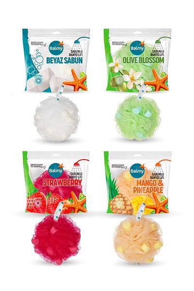 ROSSMANN Set of 4 Soaps (White-Olive-Strawberry-Mango Soap)