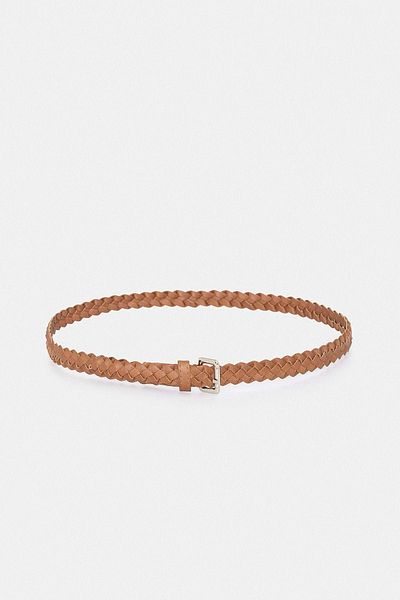 Antioch Tan Knitted Thin Women's Belt