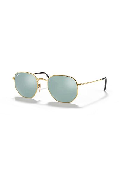 Ray-Ban Rb 3548N 00130 51 Unisex Gold Geometric Sunglasses