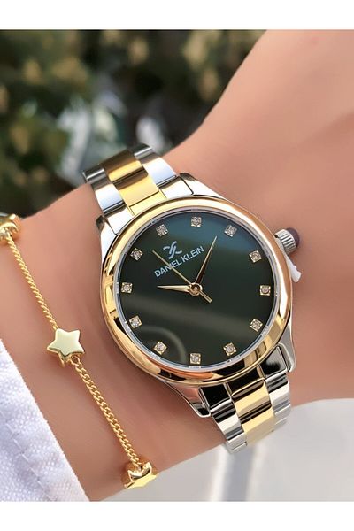 Daniel Klein Brand Steel Watchband and Bracelet Set