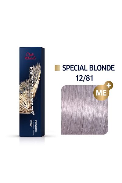 Wella Professionals Vopsea de par Wella Professionals Koleston Perfect 12/81 Blond Special Albastrui Cenusiu