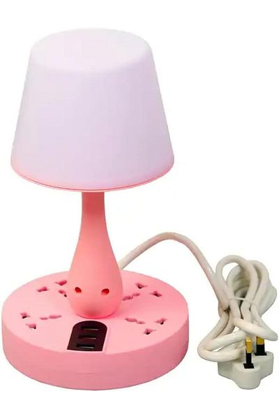 Generic Table Lamp - USB Socket, Row Plug, Porous Plug Board, Night Light, Smart Home Switch - 220V