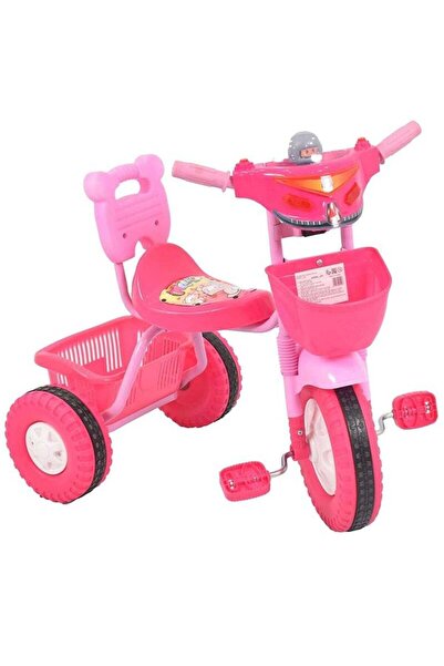 BabyCara دراجة ثلاثية العجلات مصنوعة من البلاستيك بمقعد مريح مع مقابض مانعة ل...