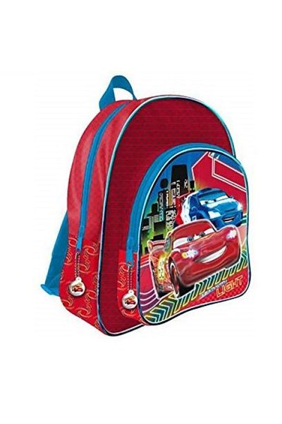 CARS 3d Backpack 2 Zippers Red 41 Cm
