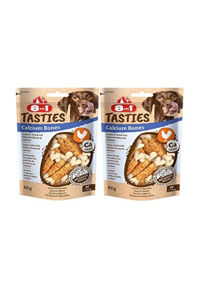 8in1 Tasties Calcium Bones Tavuk Sargılı Köpek Ödülü 85 Gr X2 ADET
