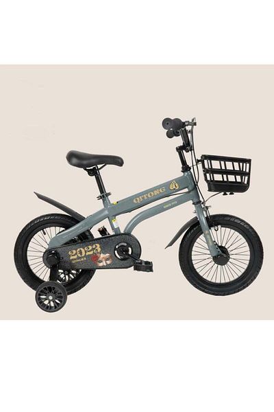 BabyCara Kids Bike 14 Inch Assorted Cycling Removable Stabilizers Steel Frame With Basket And Air Tire