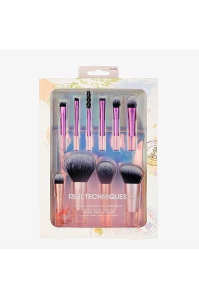 Real Techniques Travel Fantasy Mini Brush Kit 10 Piece Set Purple