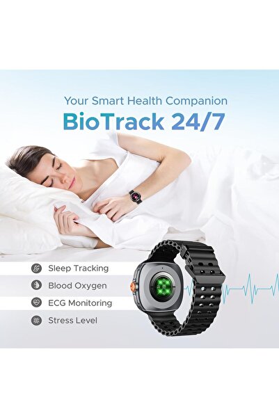 IQ TOUCH ACTIVE S9 Smart Watch - 1.43" Super Retina AMOLED, Bluetooth Calling, IP68, 7-Day Battery