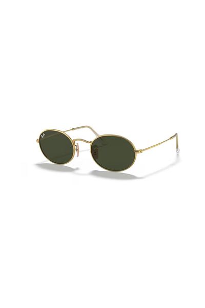 Ray-Ban Rb 3547 00131 51 Unisex Oval Gold Metal Sunglasses