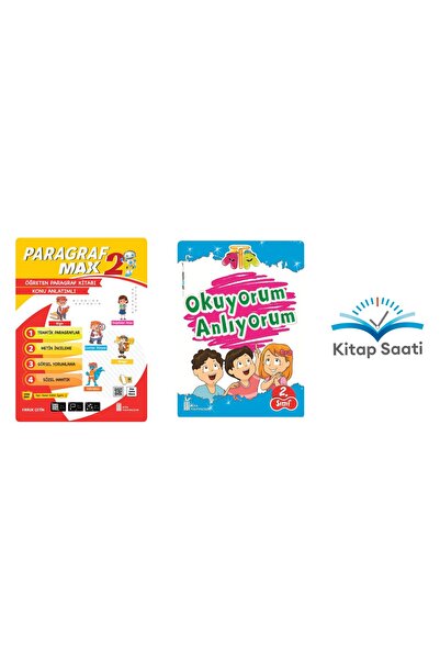 öğretmen evde 2. Sınıf Paragraf Max Soru Bankası & 2. Sınıf Ata Okuyorum Anlı...