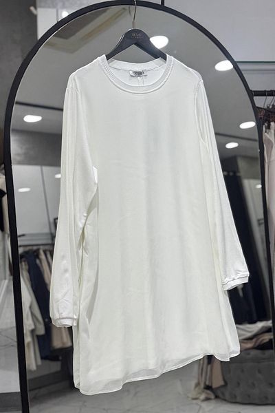 FUAT GÜRSEN Ecru Fuat Gürşen Inner Tunic 25Y-3310