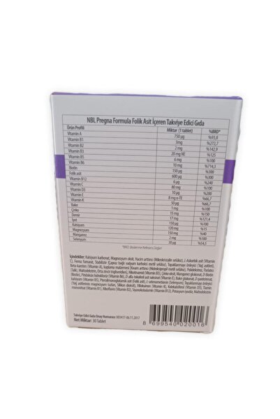 NBL Pregna Formula 30 Tablet