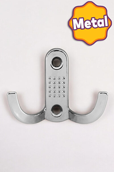 Badem10 Noktalı Portmanto Vestiyer Duvar Dolap Elbise Askısı Krom Metal Mobil...