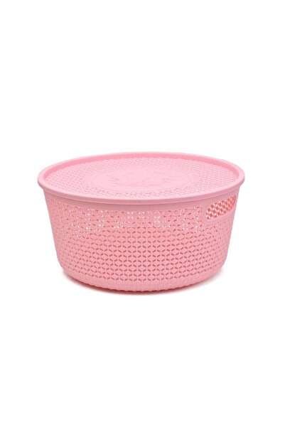Generic Plastic storage basket with lid