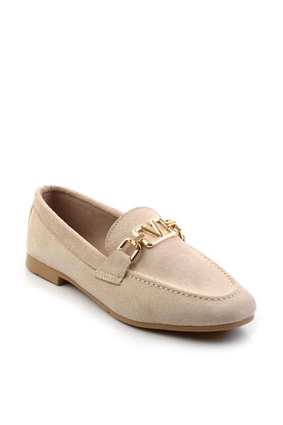 Bambi Бежови дамски мокасини K01503727102