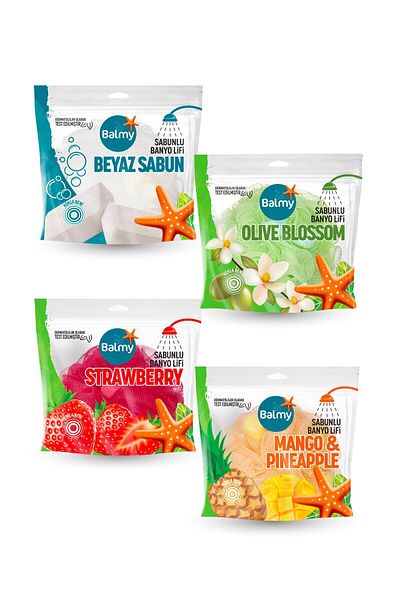ROSSMANN Set of 4 Soaps (White-Olive-Strawberry-Mango Soap)