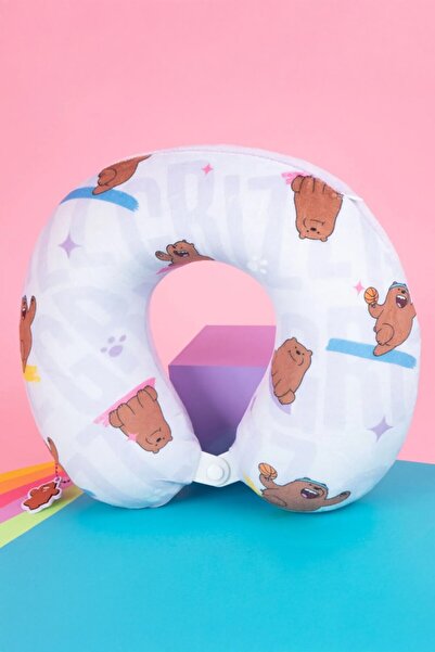 Miniso Lisanslı Boyun Yastığı (Boz Ayı)