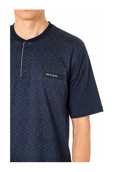 Pierre Cardin 6088 Ανδρικό Σετ Πιτζάμες Τριπλό Κοντομάνικο Σορτς
