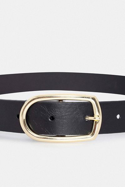 Antioch Black Faux Leather Women's Belt