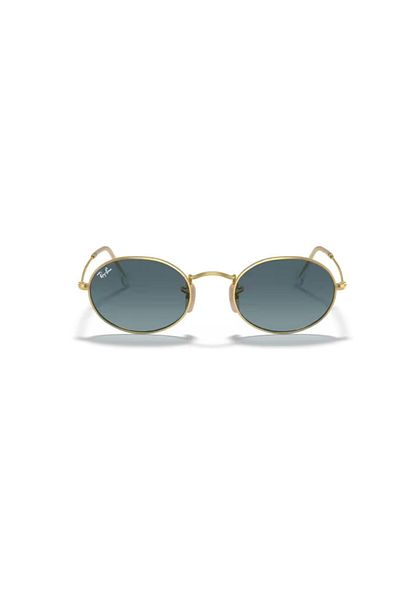 Ray-Ban Rb 3547 0013m 54 Unisex Oval Gold Metal Sunglasses