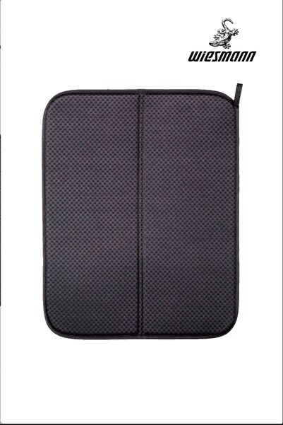 wiesmann Azra Bulaşık Kurulama Matı 36 cm x 45 cm Gri Bulaşık Altlığı