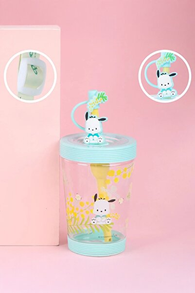 Miniso Sanrio Lisanslı Pipetli Plastik Bardak (535ml) - Pochacco