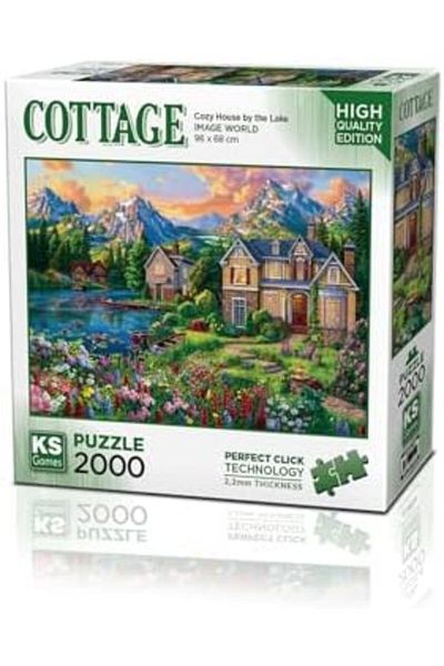 MCreative Cozy House by the Lake 2000 Piece Puzzle -Ks Puzzle
