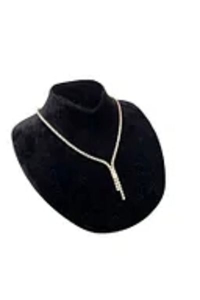 MeGass Dekor Domestic Production Suede Fabric Rose Mannequin Black Color 20/18 cm Necklace Choker Jewelry Display Mannequin