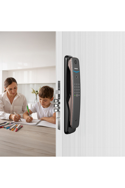 Philips Akıllı Kilit Ddl702-1hws Bakır - Iç Kilit Dahil & Montaj Dahil - Kame...