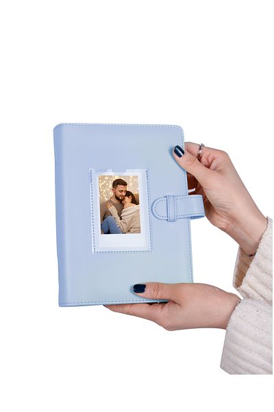 Nobbystar Instax 193 Photo Capacity Blue Polaroid Photo Album with Pockets