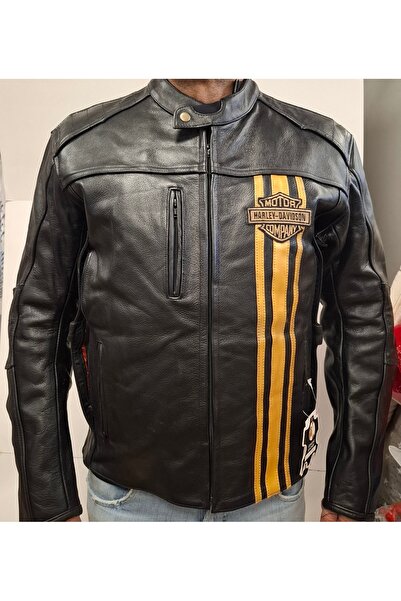 TEMMUZ MOTORCU MONTU KUZU DERİSİ SIRT DESTEKLİ SÖKÜLEBİLİR İÇ GÖMLEKLİ