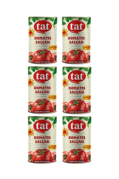 Tat Domates Salçası Teneke 4300 gram 6 lı Paket