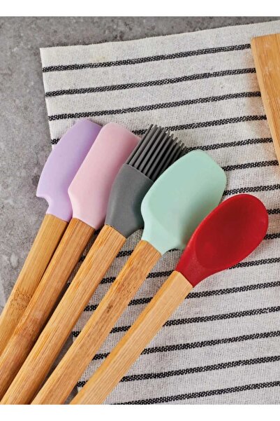 ALİNA HOME 5-Piece Silicone Spatula Set