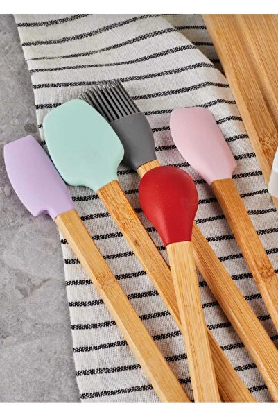 ALİNA HOME 5-Piece Silicone Spatula Set