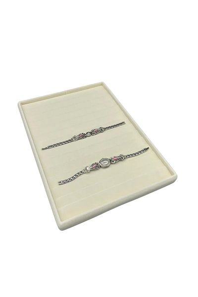 MeGass Dekor Εγχώριας παραγωγής Suede Fabric Cream Χρώμα 34/24cm 14 τεμάχια Βαλβίδα στο συρτάρι