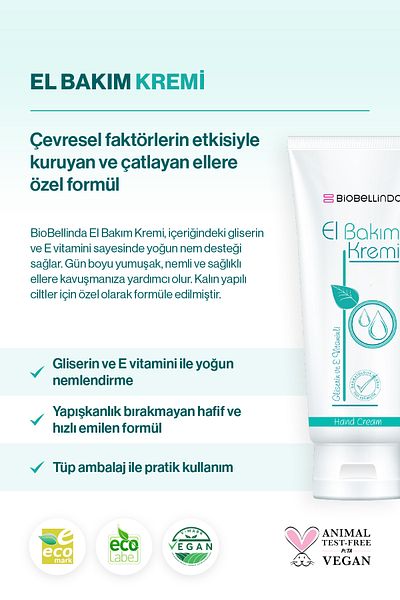 BioBellinda Glycerin Hand Care Cream with Vitamin E