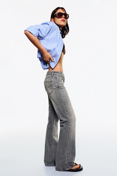 Bershka Low waist boot-cut jeans
