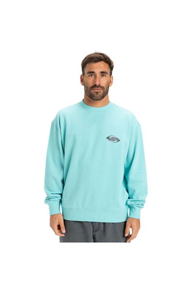 Quiksilver Spin Cycle Crew Men's Blue Sweatshirt Men's Sweatshirt Eqyft05058