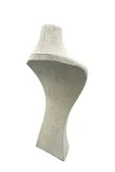 MeGass Dekor Σουέντ Ύφασμα Εγχώριας Παραγωγής Lidya Mannequin Cream Χρώμα 42/20 cm Κολιέ Choker Κοσμήματα Επίδειξη Μανεκέν